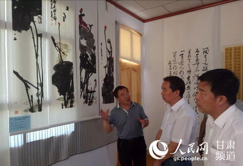 通渭廉政教育书画展鸡川开展 双鹏